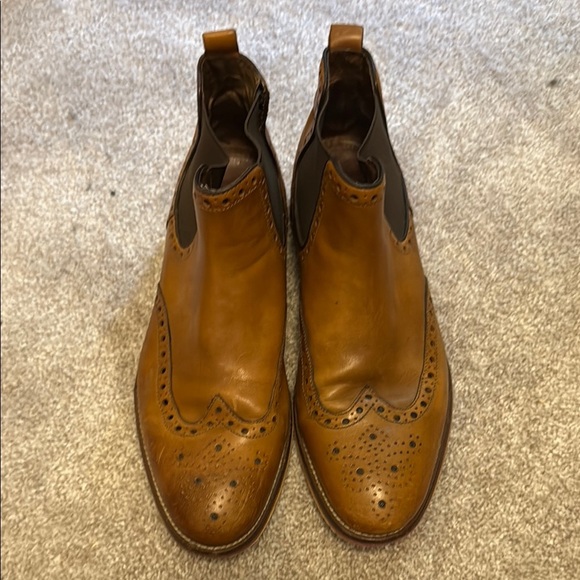 Johnston & Murphy Brown Leather Chelsea Boots - Picture 1 of 3